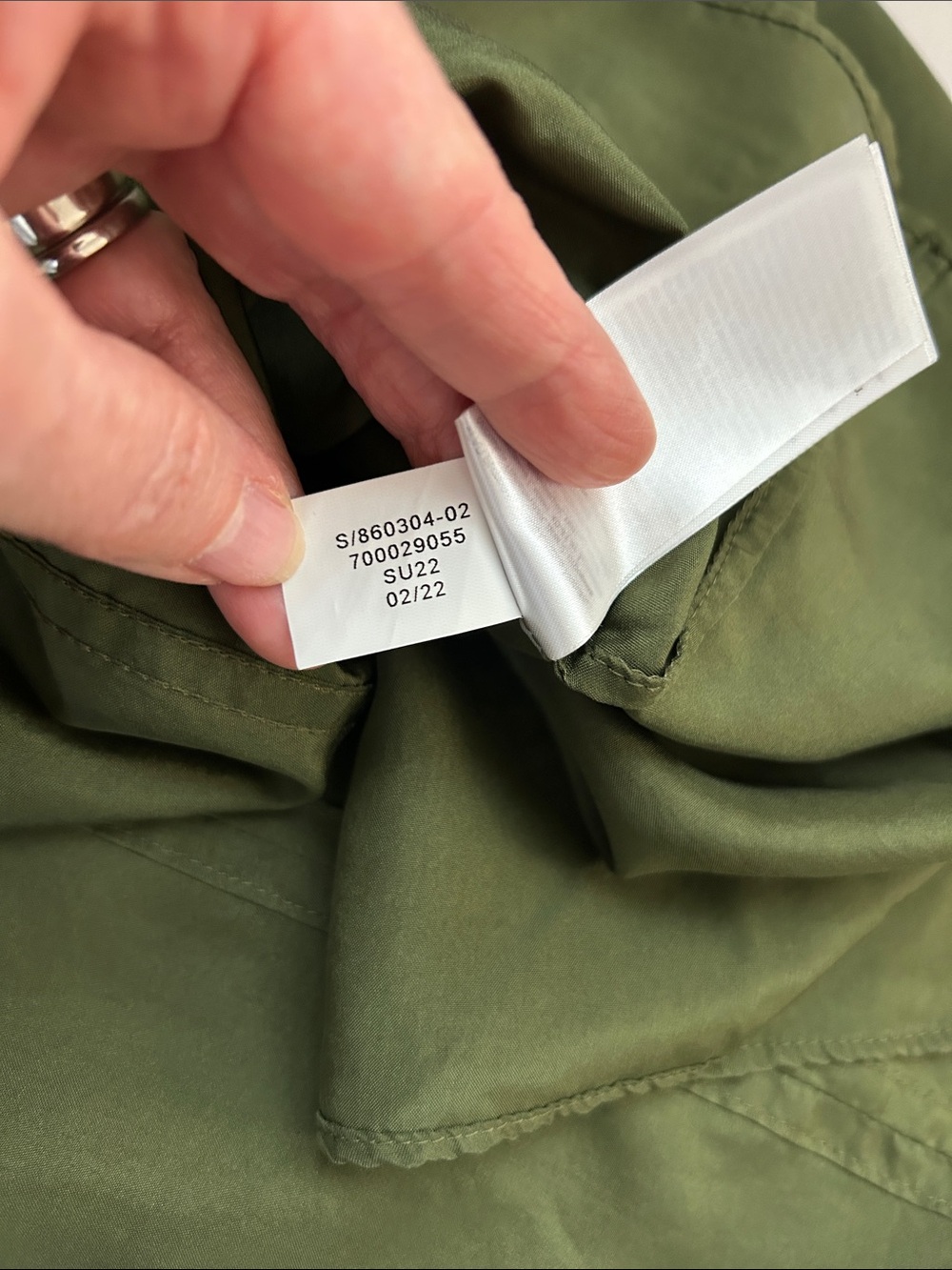 Banana Republic Olive Green Silk Dress NWT - Picture 13 of 13